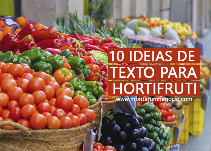 Texto para propaganda de hortifrúti