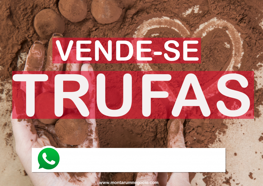 cartaz vende-se trufas para imprimir