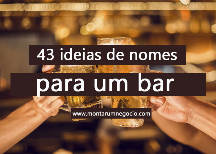 nomes para bar